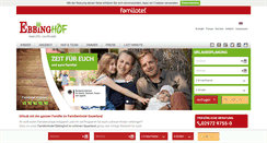 Desktop Screenshot of familotel-ebbinghof.de