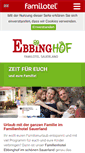 Mobile Screenshot of familotel-ebbinghof.de