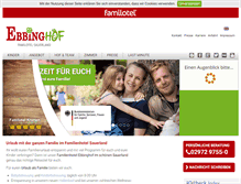 Tablet Screenshot of familotel-ebbinghof.de